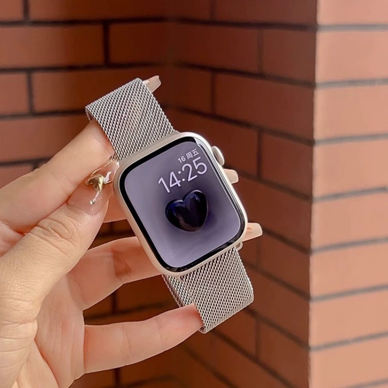 Совместимый браслет iwatch98 для Apple Watch Milan Applewatch10 металл градиент магнитный привлекательный женский дорогой SE