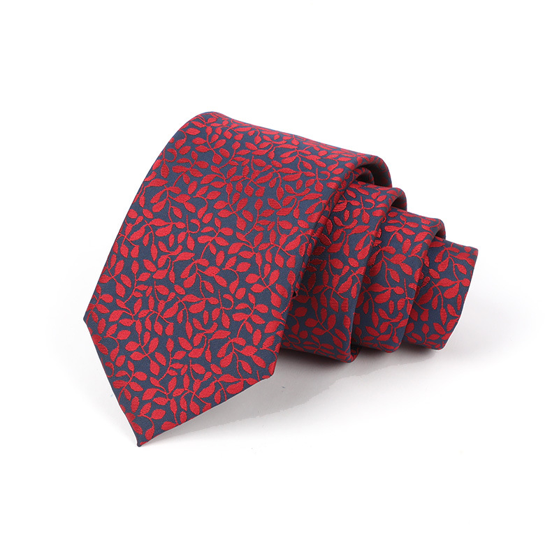 Corbata de hombre jacquard bordado 8CM poliéster seda corbata tejida hombre sentido superior l corbata logo diseño y producción