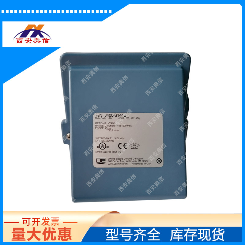 美国UE开关J400-S137B-M201 316不锈钢开关10Kpa微压报警SPDT单点