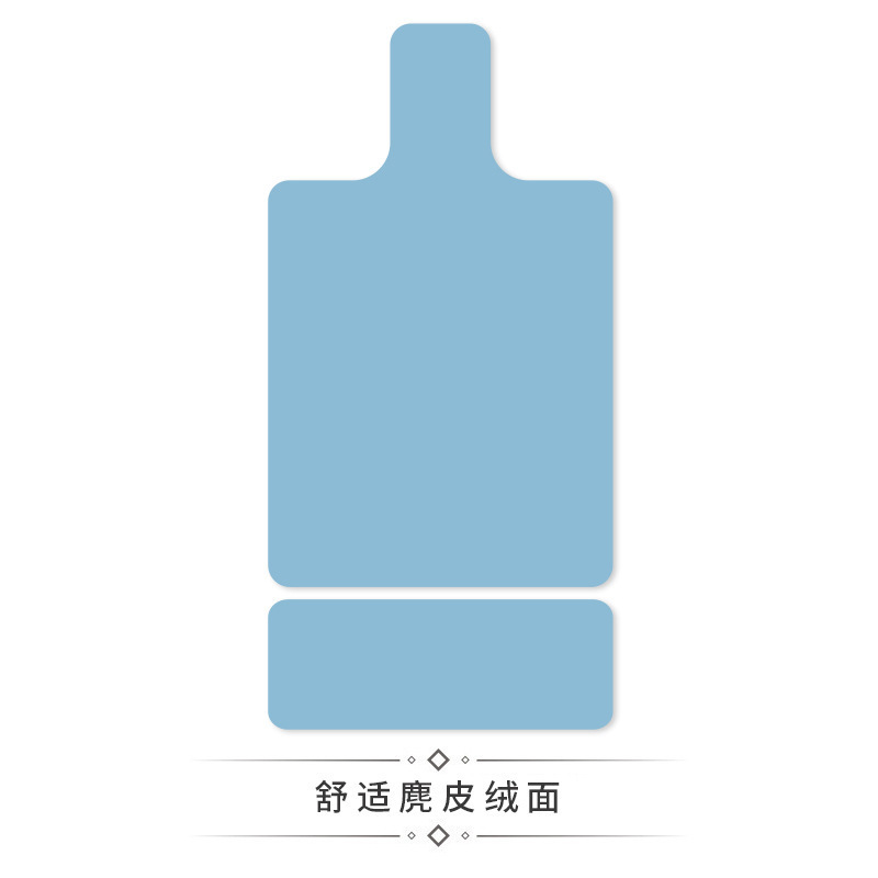跨境麂皮绒纯色普拉提核心床垫麂皮绒印花橡胶健身防滑吸汗专用垫|undefined