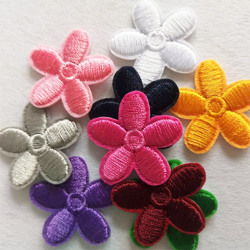 クリエイティブ多用途ファッショントレンド小花コンピュータ刺繍布ステッカーボックス装飾パッチステッカー DIY 手作りステッカー卸売|undefined