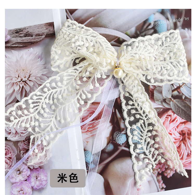 Curtain lace yarn with tied rope curtain decoration accessories small jewelry Nordic tie rope embellished lace room pendant 2