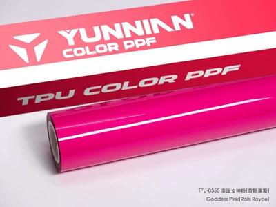 Auto Color Change Film both wet and dry application, for metallic - tpu-glossy-finish-in-goddess-pink-suitable-for-both-wet-and-dry-application-15215m