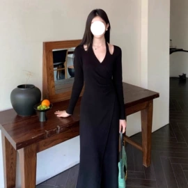 时尚休闲套装;连衣裙;女式针织衫