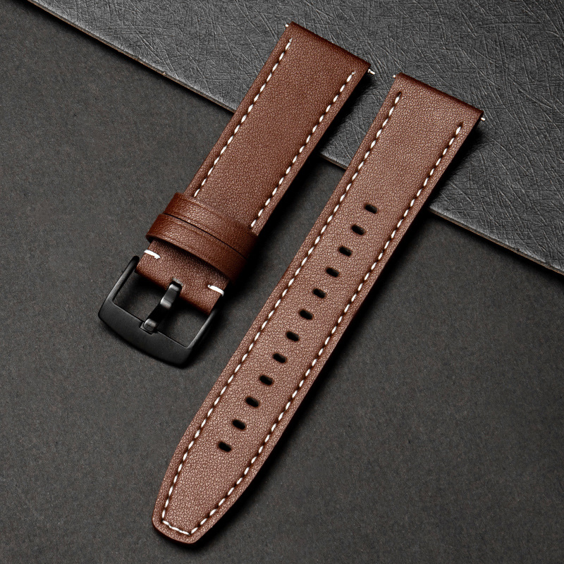 Super nuevo negro marrón oscuro hebilla