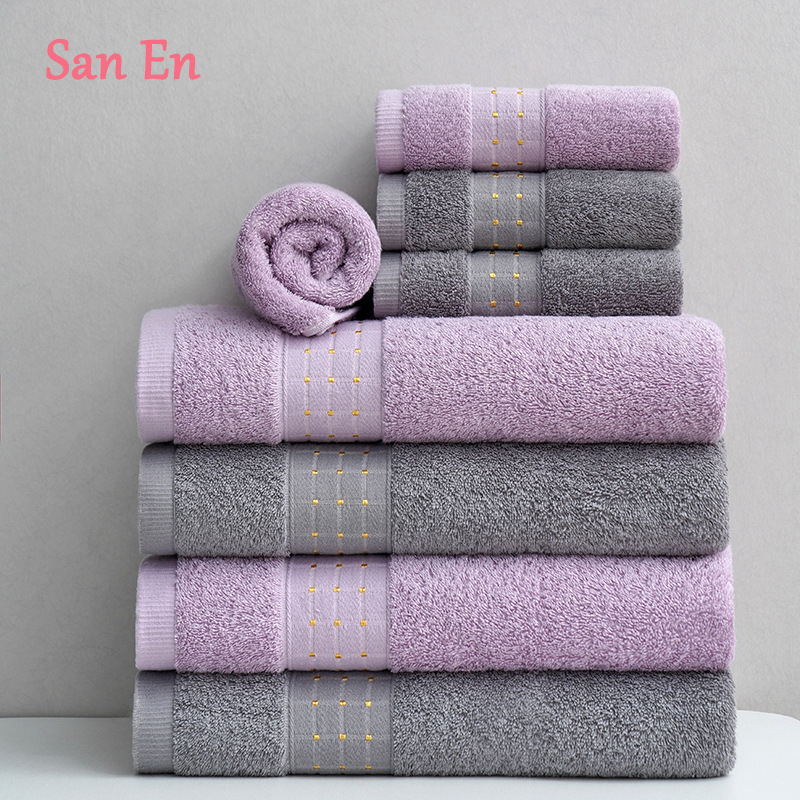 16 bath towels cotton thickened 500g Adult cotton absorbent Amazon cross-border bath towels suit factory wholesale