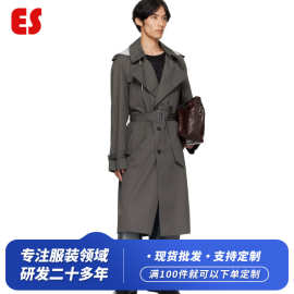 来图定制韩系高级感爆款休闲舒适街头潮牌时尚简约百搭中长款风衣