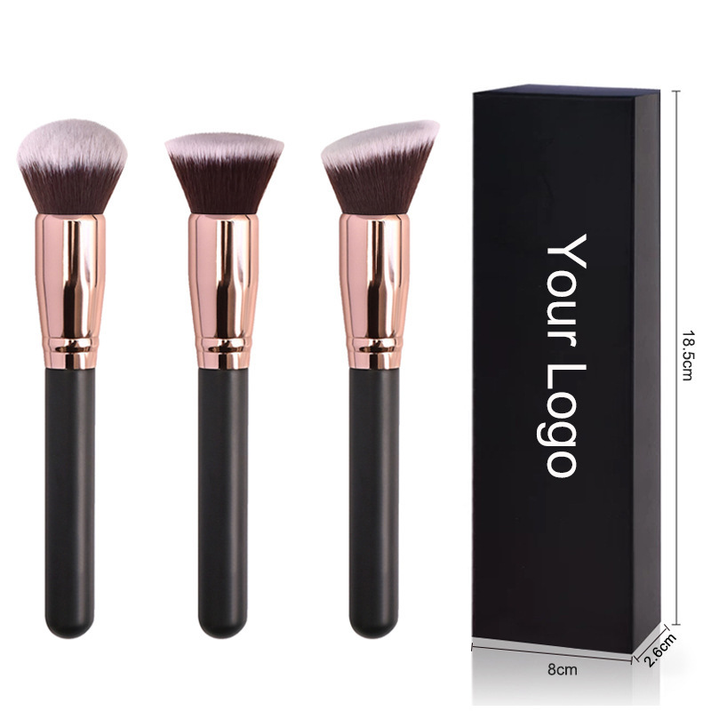 Producto estrella de Biyoyi: brocha individual para rubor, brocha para contorno, brocha para polvos, herramienta de maquillaje, brocha para base, disponible en stock para envíos internacionales.