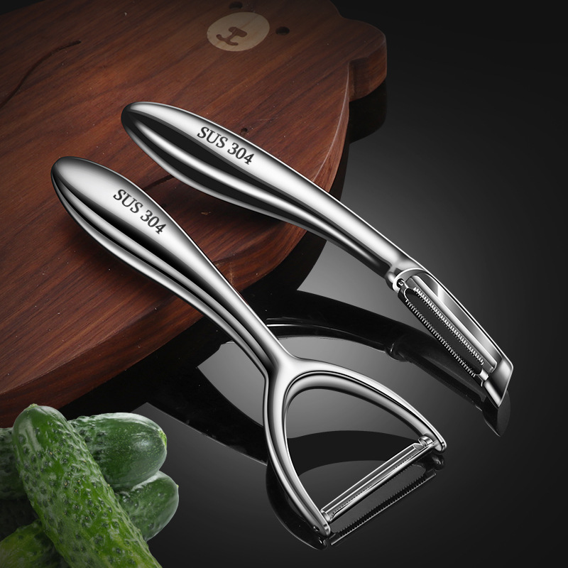 304 cuchillo de peeling raspador de acero inoxidable papas peeling artefacto de fruta casera manzana melón cuchillo de peeling