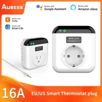Умная розетка Tuya WiFi термостат 16A, 90-250 В Приложение Tuya Пульт дистанционного управления Поддержка Alxe