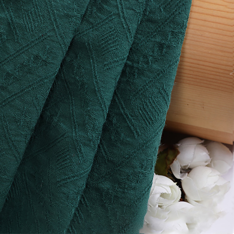 Textiles Shaoxing al por mayor suave 100% algodón plano tela jacquard