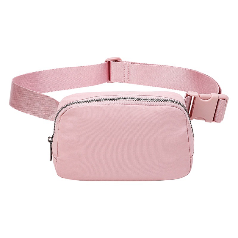 Lulu mismo bolso en stock riñonera bolsa de pecho anti-salpicaduras bolsa de nailon deportivo para correr riñonera para teléfonos móviles para hombres y mujeres