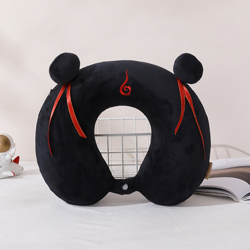 Naruto Memory Foam U-Shaped Neck Pillow Embroidered U-Shaped Round Head Ao Bing Dragon King Travel Cartoon Cute U-Neck Pillow