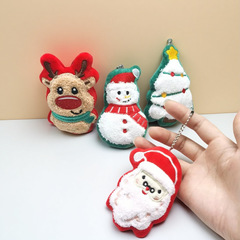 ぬいぐるみクリスマスブローチかわいいクリスマスアクセサリー人形人形バッグペンダントサンタクロースドレスアクセサリー