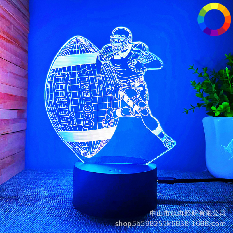 Cross-border New Explosions 3D Nightlight Baseball Football Basketball Series Touch Remote Control Atmosphere Light Cross-border New Explosions 3D Nightlight Baseball Football Basketball Series Touch Remote Control Atmosphere Light