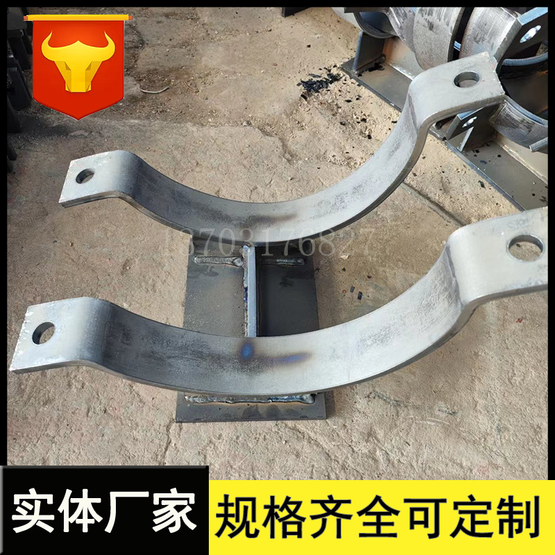 液化管廊J2-400-150-300管夹式管托 隧道固定支架920大管焊接托座