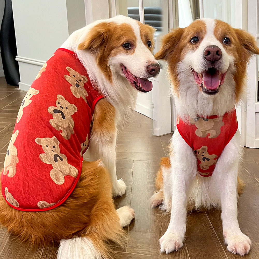 Perro grande mascota de verano gato chaleco ropa para perros y gatos Teddy Bear Fund Fuduko ropa para perros