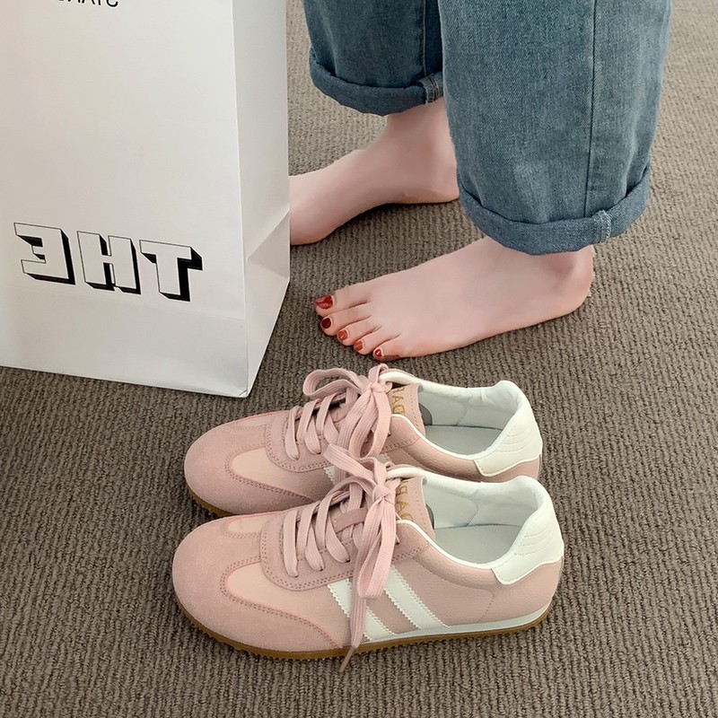 2026 primavera y verano nuevos zapatos de entrenamiento de alta altura de suela gruesa, zapatos deportivos casuales de moda retro de mujer