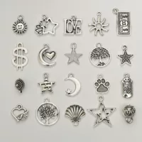 Подвеска из серебристого металла, браслет из бисера ручной работы, ожерелье, аксессуар