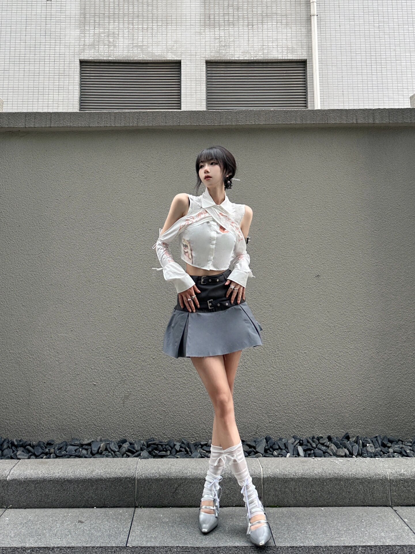 Scarpe singole da donna con tacco alto e punta a punta, di alta qualità, color argento_voghion.com