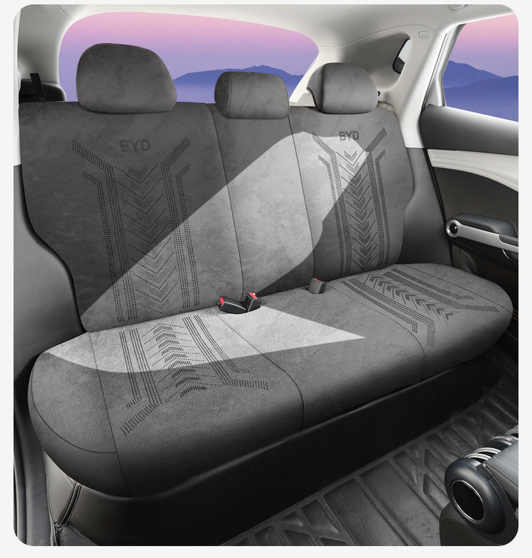 Byd Yuan Plus Champion Edition Suede Car Seat Cushion, Universal for All Seasons, Car Seat Cover, Interior Modification Seat Cover