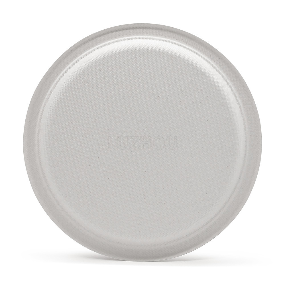 Fábrica verde al por mayor Pulpa de bagazo Pulpa de bambú disco de 9 pulgadas ecológico vajilla desechable degradable compostable