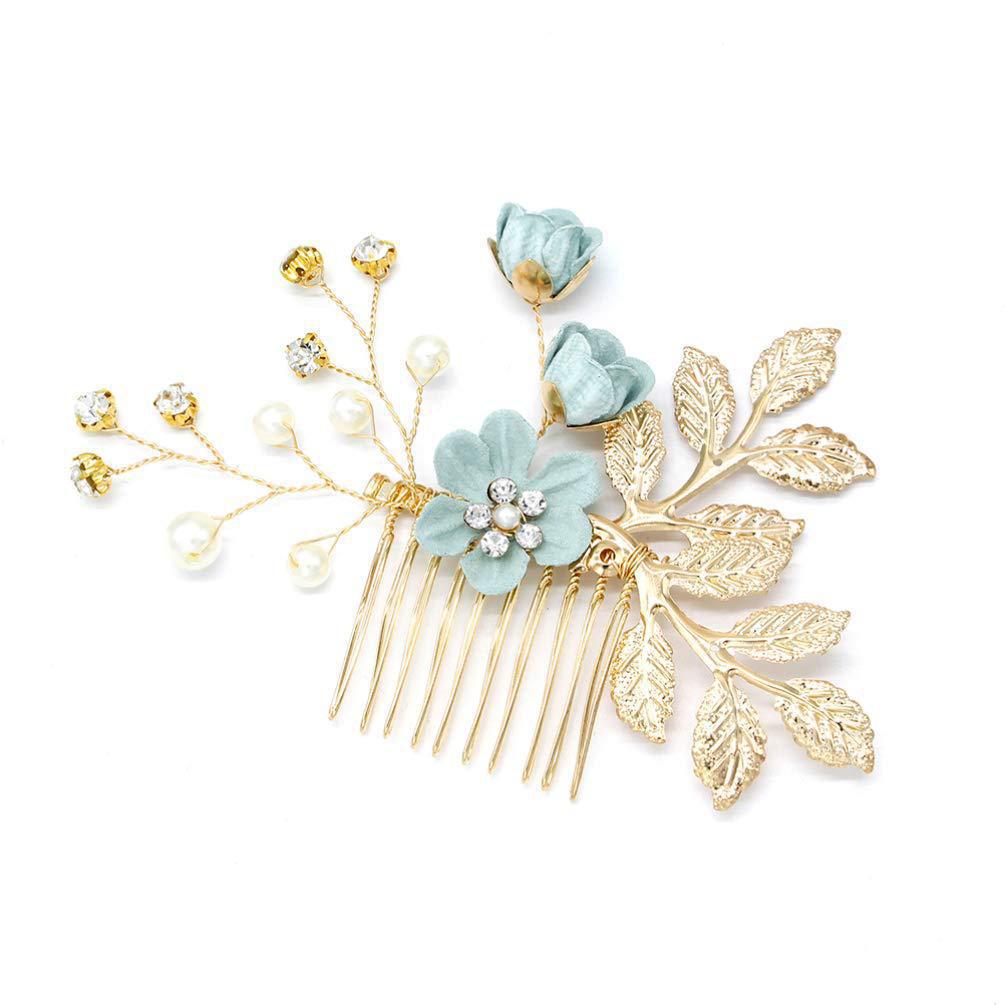 Nuevo tocado de novia coreano, flores de Mori, peine de perlas hecho a mano, peine de cabello dulce y lindo, peinado de fotos, accesorios para el cabello