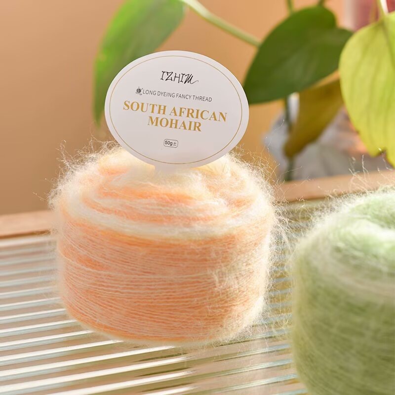 Long -segment dyed Mahai wool group natural gradient spray hair…