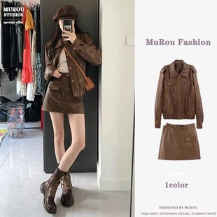 �r�К��|���＾�¿�͹ſ�ɫ��PUƤ������Ů�bƤ�A�˃ɼ����b��ȹ