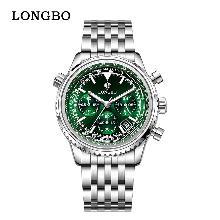 Longbo new men's watch, business fashion, live streaming, foreign trade, TK hot-selling model, direct sales from the manufacturer 83823