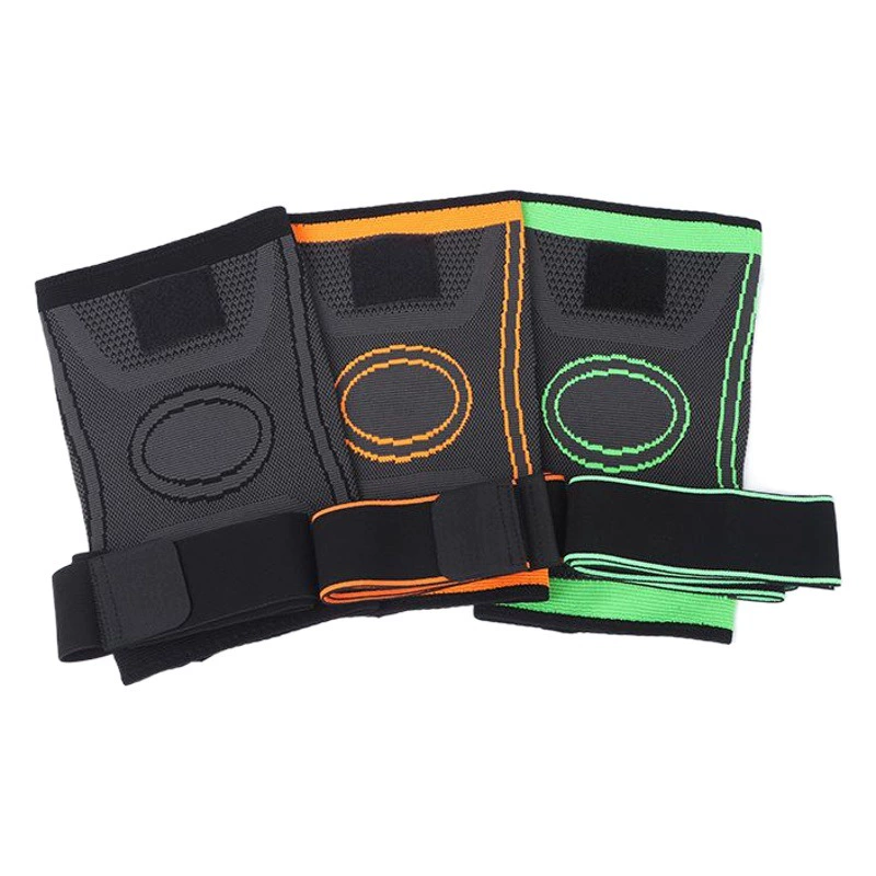 Ремни под давлением, спортивные наколенники унисекс, вязаные наколенники для бега, альпинизма, фитнеса и езды на велосипеде, наколенники