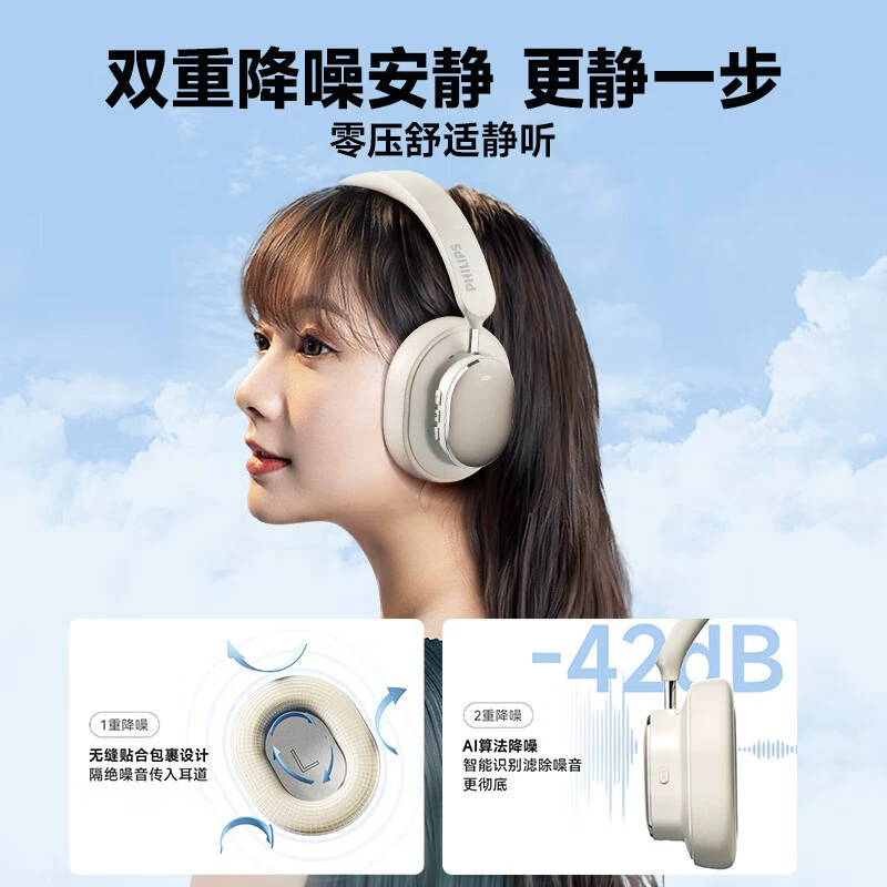 Philips TAH5519 беспроводная Bluetooth гарнитура для онлайн-игр и обучения универсальная гарнитура