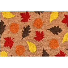 跨境欧美节日装饰地毯枫叶南瓜礼品垫入户门垫大门口玄关进门脚垫