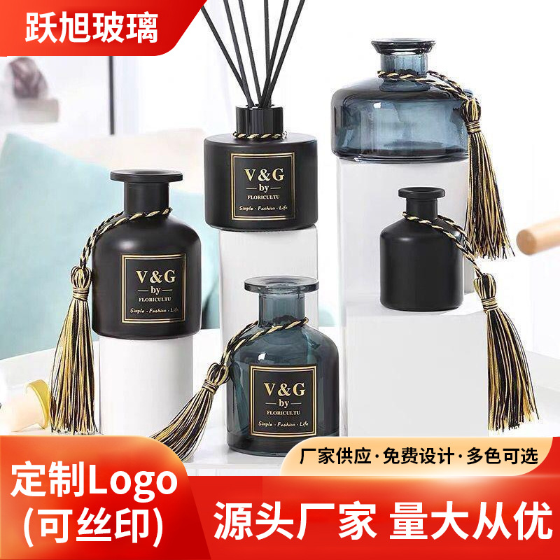 Nordic Ins Style Plant Essential Oil Aromatherapy Bottle Tadbelly Glass Bottle Dried Flower Volatile Stick Tassel Fragrant Bottle Empty Bottle