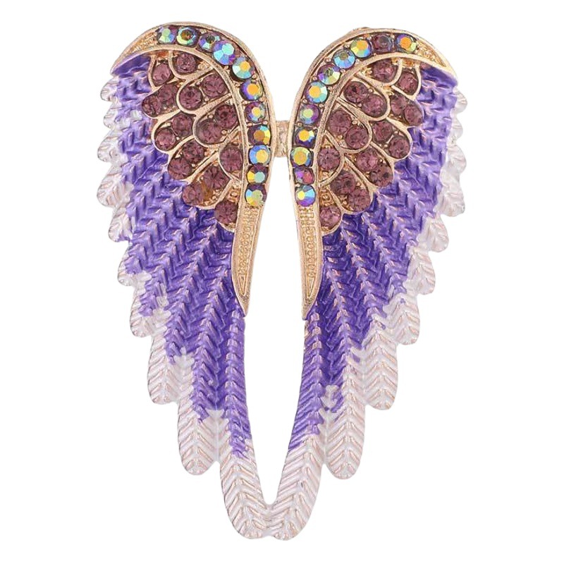 Venta al por mayor nuevo diamante creativo alas de Ángel broche ramillete moda europea y americana ropa accesorios PIN para hombres y mujeres