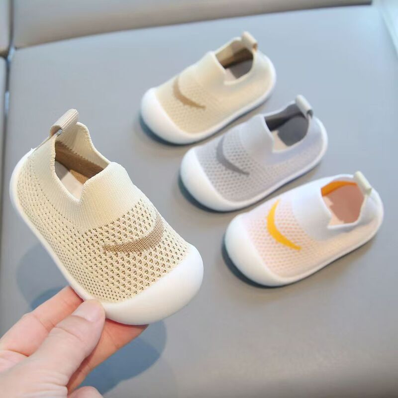 Cross-border baby shoes 2026 spring, summer, autumn, winter new models, toddler non-slip breathable soft-soled walking shoes, sock shoes