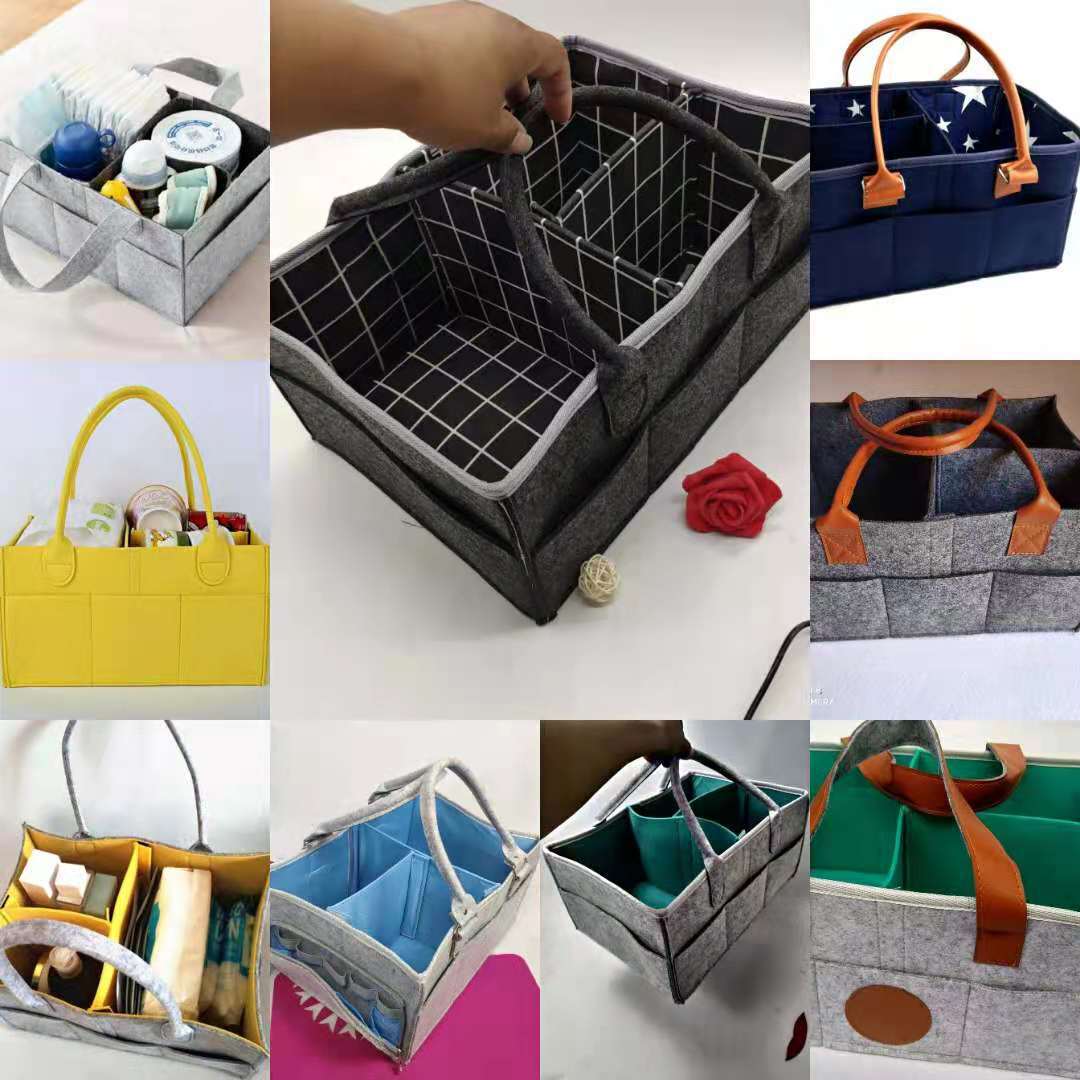 펠트 아기 기저귀 보관 가방 펠트 보관 가방 느낌 가방 기저귀 가방 아기 용품 펠트 가방