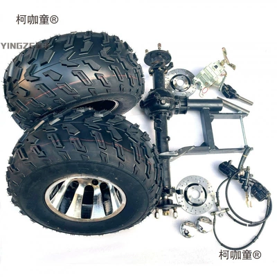 rear axle 10inch, Motorcycle frame - rear-axle-handbrake-without-reverse-gear