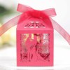 Amazon Valentine's Day hollow love to thank Xiecang Box wedding groom bride bride back gift silk ribbon candy box spot