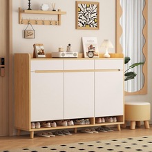 鞋柜入户实木芯家用门口室内玄关柜一体大容量储物柜靠墙收纳鞋架