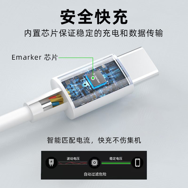 100W 高速充電 PD データケーブル デュアル Type-C 充電ケーブル C to C5A 高速充電ケーブル 携帯電話、タブレット、Apple に適しています|undefined