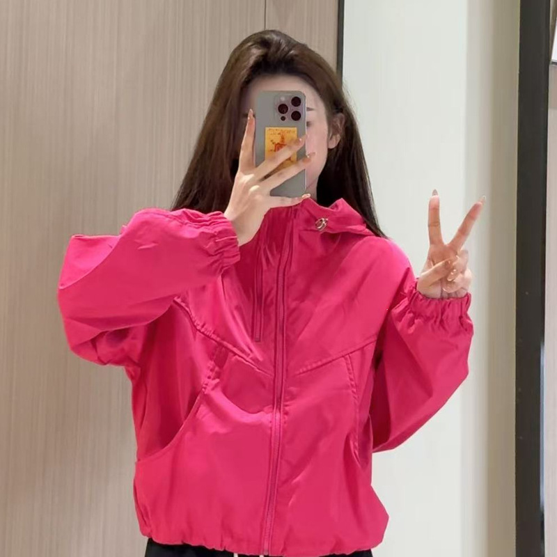 2026 women's spring and autumn short jacket, sporty style, new and fashionable jacket for petite women, women's top 088 # black