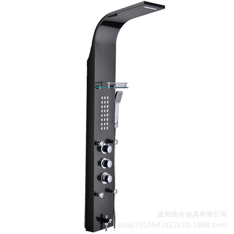 Pantalla de ducha Juego de ducha inteligente Ducha integrada Juego de baño de salida de agua multifuncional de cinco velocidades