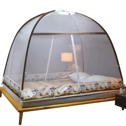 New Mongolian Yurt Magic Mosquito Net Household Installation-Free 1.8m Bed Dual-Person 1.2m Foldable Stand 1.5m Bed