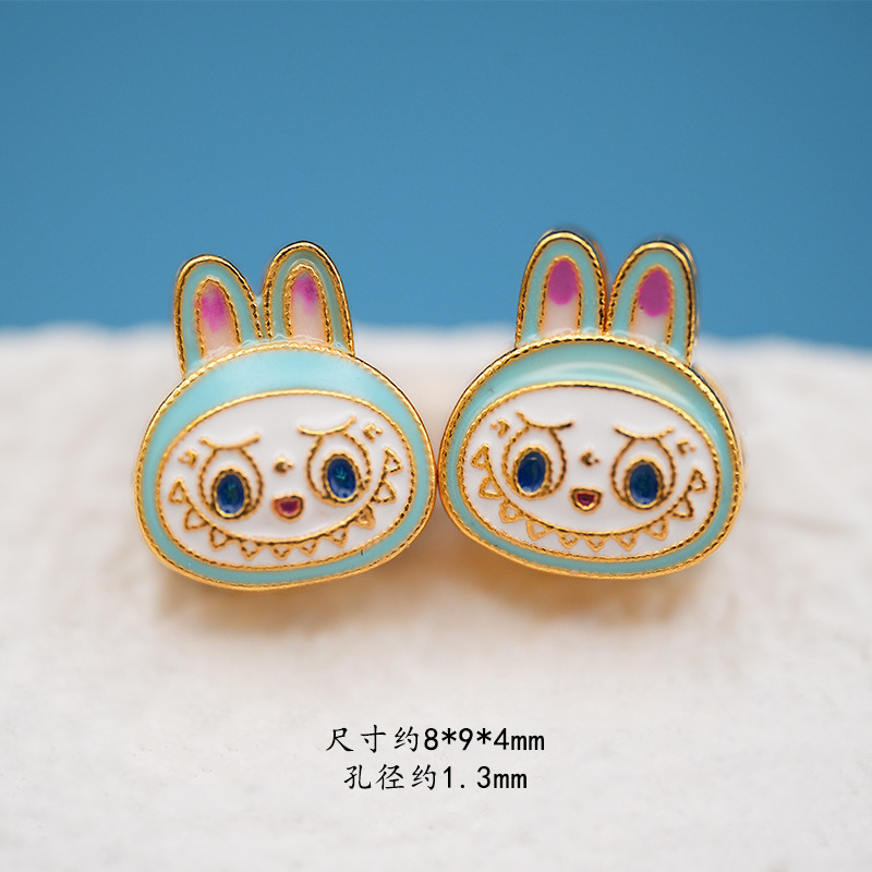 S925 シルバー新ラブブトランスファービーズかわいい小さなビーズネックレスハンドロープ diy アクセサリーアクセサリーギフト女性のための|undefined