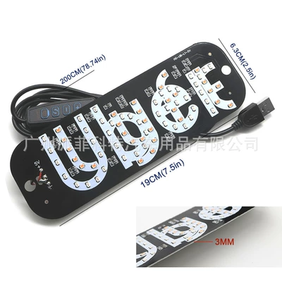 Cross-Border Uber Taxi Led, License plate lamp - ul-blue-powder