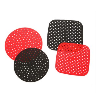 Silicone Food Grade Air Frying Pot Pad Round Square Air Frying Pot Lining Accessories High Temperature Resistant
