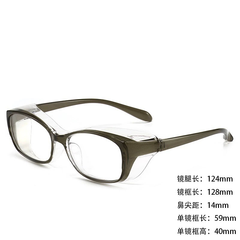 VGOファッションスポーツ99花粉防止メガネ防曇ブルーライト術後黒色保護目シリコンリング保護辺防風鏡