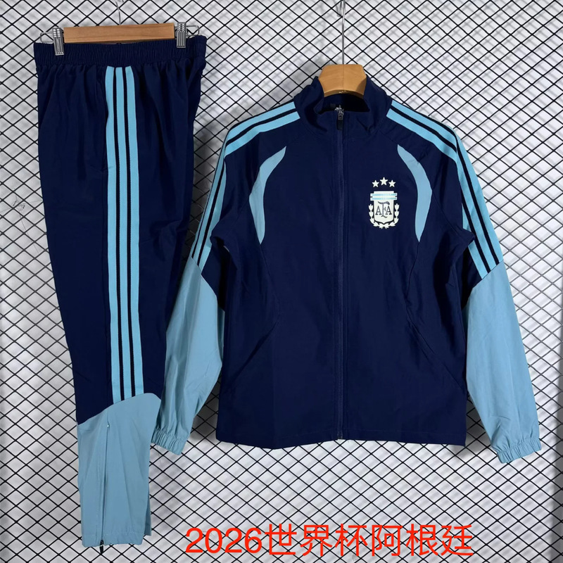 2526 Club National Team Autumn Sports Waterproof Zipper Windbreaker Marseille Ajax Morocco Football Uniform