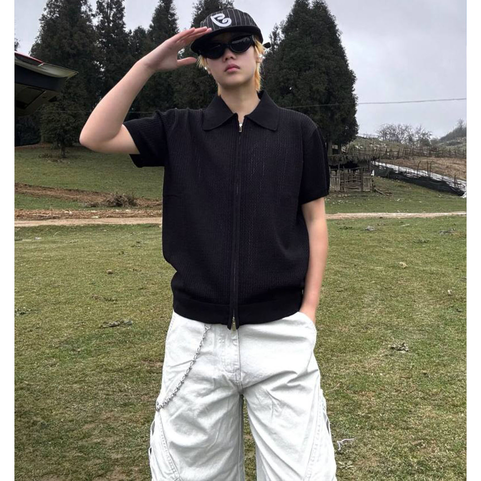 Camisas de polo de manga corta de estilo antiguo, camisetas de jersey de hombre con solapa, texturas de seda de hielo, camisetas de verano, fábrica transfronteriza al por mayor